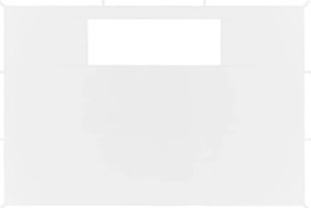vidaXL Πλαϊνά για Κιόσκι με Παράθυρα 2 τεμ. Λευκά