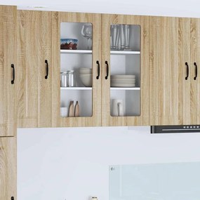 vidaXL Ραφιέρα τοίχου LUCCA Sonoma Δρυς 80 x 31 x 80 εκ.