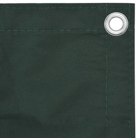 Διαχωριστικό Βεράντας Σκούρο Πράσινο 120x600 εκ. Ύφασμα Oxford - Πράσινο