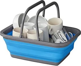 PROPLUS πτυσσόμενο καλάθι 370303, 9L, μπλε/γκρι
