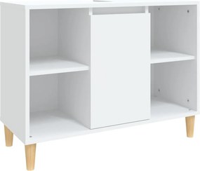 vidaXL Ντουλάπι Νιπτήρα Λευκό 80 x 33 x 60 εκ. Επεξεργασμένο Ξύλο