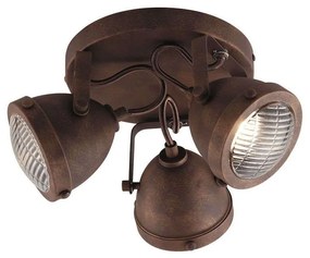Φωτιστικό Οροφής - Σποτ I-Habana-PL3 Rust Luce Ambiente Design Metal