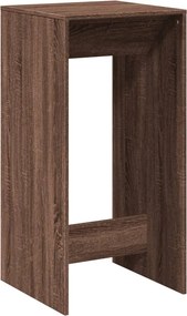 vidaXL Τραπέζι Μπαρ Καφέ Δρυς 51x50x103,5 εκ. Επεξ. Ξύλο