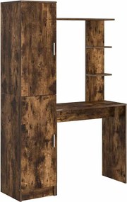 vidaXL Γραφείο 2 pcs Καπνιστό Δρύς