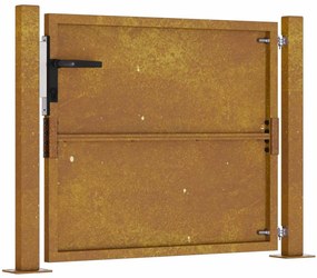 vidaXL Πόρτα Κήπου από Ατσάλι Corten 100x75 εκ.