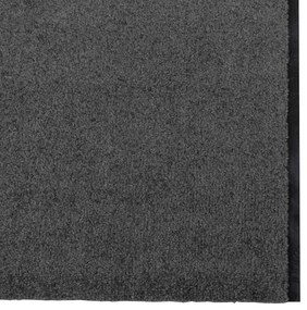 vidaXL Χαλάκι Εξώπορτας Ανθρακί και Μαύρο 120 x 400 cm