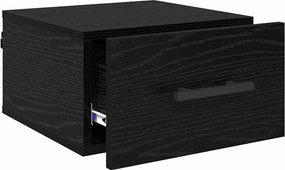 vidaXL Κομοδίνο Μαύρη δρυς 35 x 35 x 20 εκ Επεξεργασμένο ξύλο