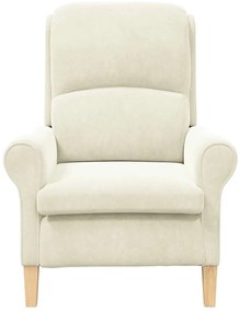 vidaXL Πολυθρόνα Κρεμ 76 x 94 x 102 εκ. Βελούδο
