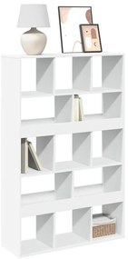 vidaXL Βιβλιοθήκη Λευκή 100x33x156,5 εκ. από Επεξεργασμένο Ξύλο