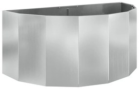 vidaXL Γλάστρα Ασημί 120 x 60 x 50 εκ. Επικαλυμμένος Χάλυβας