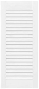 vidaXL Πόρτα ντουλαπιού Louvred Design Λευκό 69x29,5 cm