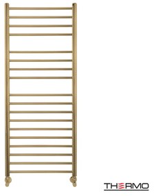 Thermo Bellavia Θερμαινόμενη πετσετοκρεμάστρα 120x50cm Brushed Brass Gold ΔΕΝ ΠΕΡΙΛΑΜΒΑΝΤΟΝΤΑΙ ΔΙΑΚΟΠΤΕΣ & ΑΝΤΙΣΤΑΣΕΙΣ