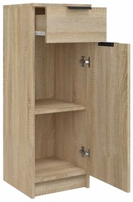 vidaXL Ντουλάπι Μπάνιου Sonoma Δρυς 32x33,5x90 εκ. Επεξεργασμένο Ξύλο
