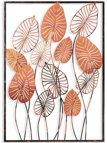 Διακοσμητικό Τοίχου Atmi 930DYU1179 50x70cm Copper Wallity Μέταλλο