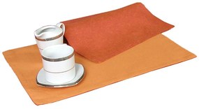 Σουπλά 590 (Σετ 4τμχ) Terracotta-Orange Viopros 32x45cm 100% Βαμβάκι