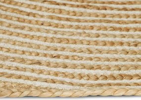 vidaXL Χαλί Περιοχής Λευκό 80 x 200 cm Γιούτα