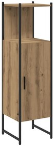 vidaXL Ντουλάπι μπάνιου Δρυς τεχνίτης 33x33x120,5 cm