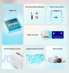 SONOFF smart διακόπτης ZBMINI-L2, 1-gang, ZigBee 3.0, λευκός