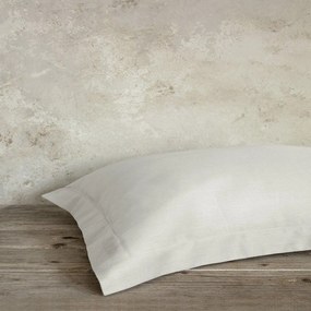 Μαξιλαροθήκες Superior Satin (Σετ 2τμχ) Oxford 3 Πλευρών Fog Beige Nima 52X72 100% Cotton Satin