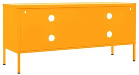 vidaXL Έπιπλο Τηλεόρασης Μουσταρδί 105x35x50 εκ. από Ατσάλι