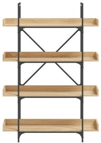 vidaXL Βιβλιοθήκη 4 Επιπέδων Sonoma Δρυς 100x33x145,5εκ. Επεξεργ. Ξύλο