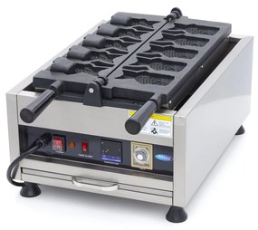 Waffle Maker - 5 Taiyaki / Fish Shapes - Rotatable - Digital