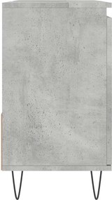 vidaXL Ντουλάπι Μπάνιου Γκρι Σκυροδέματος 65x33x60 εκ. Επεξ. Ξύλο