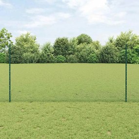 vidaXL Φράχτης με Στήλες. Πράσινο 1.2 x 50 m Ατσάλι