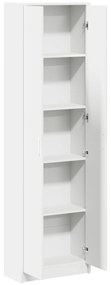 vidaXL ντουλάπα  Λευκή 55x25x189 εκ. από επεξεργασμένο ξύλο