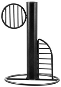 ΚΗΡΟΠΗΓΙΟ "BLACK&amp;WHITE" METAL BLACK WHITE 4 ΤΜΧ. ΠΟΙΚΙΛΙΑ D115X16CM D115X16CM