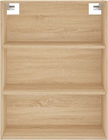 vidaXL Ντουλάπι Sonoma δρυς 69,5 x 34 x 180 εκ. από Επεξεργασμένο Ξύλο