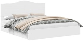 vidaXL Κρεβάτι Αποθήκης Λευκό 180 x 200 cm Επεξεργασμένο ξύλο