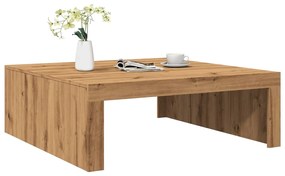 Τραπεζάκι Σαλονιού Artisan Δρυς 100x100x35 εκ. Επεξ. Ξύλο