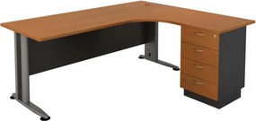 SUPERIOR COMPACT Δεξιά Γωνία Απόχρωση Dark Grey - Cherry   1τμχ