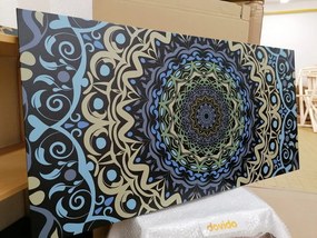 Εικόνα αφηρημένη Mandala σε στυλ vintage - 120x60