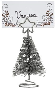 Βάση για κάρτες θέσεων Χριστουγεννιάτικο Δέντρο Fééric Lights &amp; Christmas - Silver