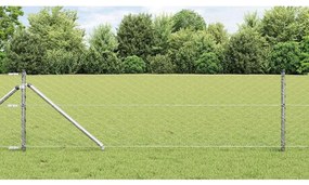 vidaXL Στύλος Περιφράξεων Ασημί 10 x 0,6 m (50 mm πλέγμα) Ατσάλι