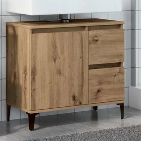 vidaXL Ντουλάπι Νιπτήρα Αρτισιανή Δρυς 65x33x60 εκ. Επεξ. Ξύλο