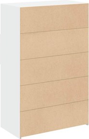 vidaXL Ντουλάπι Λευκό 80x42,5x124 εκ. από Επεξεργασμένο Ξύλο