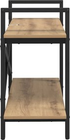 vidaXL Ράφι Βιβλίων 2 επιπέδων 100 x 33,5 x 64 εκ Επεξεργασμένο ξύλο