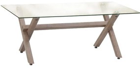 Τραπεζάκι Σαλονιού Χιαστί Β236 Sonoma 110x60x45 εκ. 110x60x45 εκ.