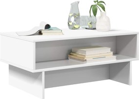vidaXL Τραπεζάκι σαλονιού Λευκό 80 x 46 x 35 εκ. Επεξεργασμένο ξύλο