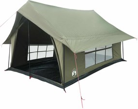 vidaXL Καταφύγιο Τέντας Στρατιωτικό Πράσινο 340 x 246 x 210 εκ.