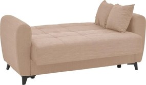 Σετ σαλονιού Lincoln 2τεμ ύφασμα σε μπεζ απόχρωση 225x75x85 εκ.