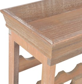 vidaXL Κάβα Κρασιών Καφέ 70 x 22,5 x 70,5 εκ. από MDF
