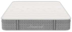 Στρώμα Diamond pakoworld pocket spring+gel memory foam 25-27cm 150x200εκ