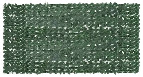 vidaXL Διαχωριστικό Βεράντας με Φύλλα Σκούρο Πράσινο 300 x 150 εκ.