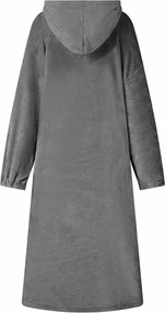 vidaXL Φούτερ-κουβέρτα Σκούρο Γκρι m Φανέλα