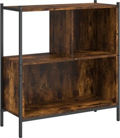 vidaXL Βιβλιοθήκη Καπνιστή Δρυς 72x28x77,5εκ. από Επεξεργασμένο Ξύλο