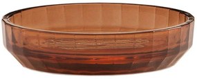Σαπουνοθήκη Stripes AH-BA24101 Φ12x2,5cm Brown Andrea House Γυαλί